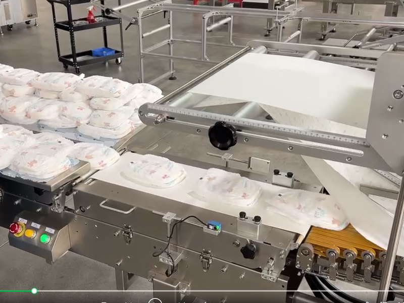 Линия по производству гигиенических прокладок без пластиковой бумажной упаковки