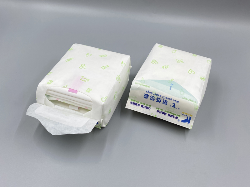 Гигиеническая прокладка в новом производстве пластиковых бумажных пакетов без вторичной переработки
